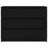 vidaXL fekete t&ouml;lgy szerelt fa t&aacute;lal&oacute;szekr&eacute;ny 100x35x76 cm