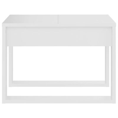vidaXL fehér forgácslap kisasztal 50 x 50 x 35 cm