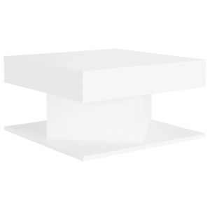 vidaXL feh&eacute;r szerelt fa doh&aacute;nyz&oacute;asztal 57 x 57 x 30 cm