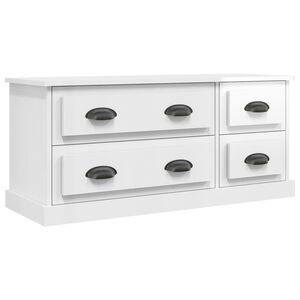 vidaXL magasf&eacute;nyű feh&eacute;r szerelt fa TV-szekr&eacute;ny 100 x 35,5 x 45 cm