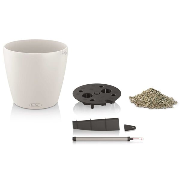 LECHUZA Classico Color 43 ALL-IN-ONE feh&eacute;r vir&aacute;gtart&oacute;