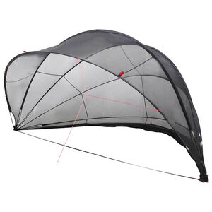 vidaXL Medence kupola Fekete 546 x 516 x 250 cm