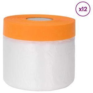 vidaXL Ragaszt&oacute;szalaggal ell&aacute;tott porf&oacute;lia 12 db &Aacute;tl&aacute;tsz&oacute; 55 x 3300 cm