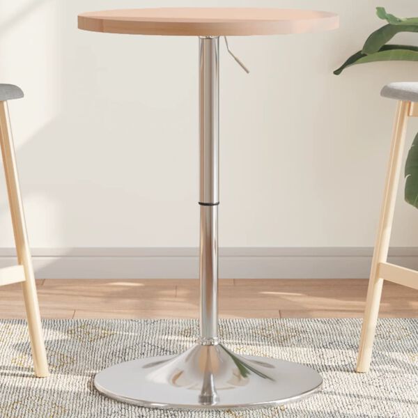 vidaXL t&ouml;m&ouml;r t&ouml;lgyfa b&aacute;rasztal &Oslash;50 x 90,5 cm