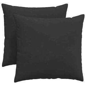 vidaXL Kanap&eacute; p&aacute;rn&aacute;k 2 pcs Fekete 45 x 45 cm sz&ouml;vet