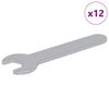 vidaXL Spanner / k&iacute;gy&oacute;szem 12 db Ez&uuml;st 10 mm Vas
