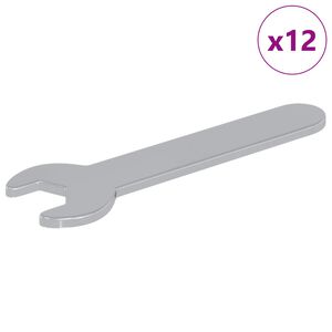 vidaXL Spanner / k&iacute;gy&oacute;szem 12 db Ez&uuml;st 10 mm Vas