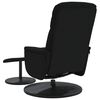 vidaXL fekete b&aacute;rsony d&ouml;nthető fotel l&aacute;btart&oacute;val