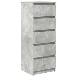 vidaXL betonsz&uuml;rke szerelt fa t&aacute;lal&oacute;szekr&eacute;ny fi&oacute;kos 37,5x35x99 cm