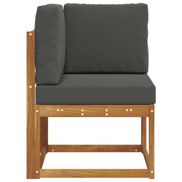 vidaXL K&uuml;lt&eacute;ri Sarokkanap&eacute; T&ouml;m&ouml;r Ak&aacute;cfa