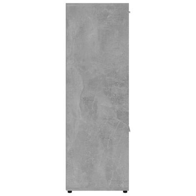 vidaXL betonszürke forgácslap könyvszekrény 90 x 30 x 90 cm