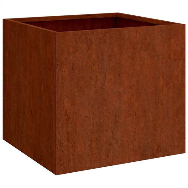 vidaXL corten ac&eacute;l n&ouml;v&eacute;nytart&oacute; 49x47x46 cm