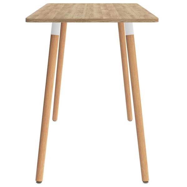 vidaXL 7 részes világoszöld étkezőszett