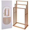 Bathroom Solutions bambusz t&ouml;r&ouml;lk&ouml;zőtart&oacute; 3 r&uacute;ddal