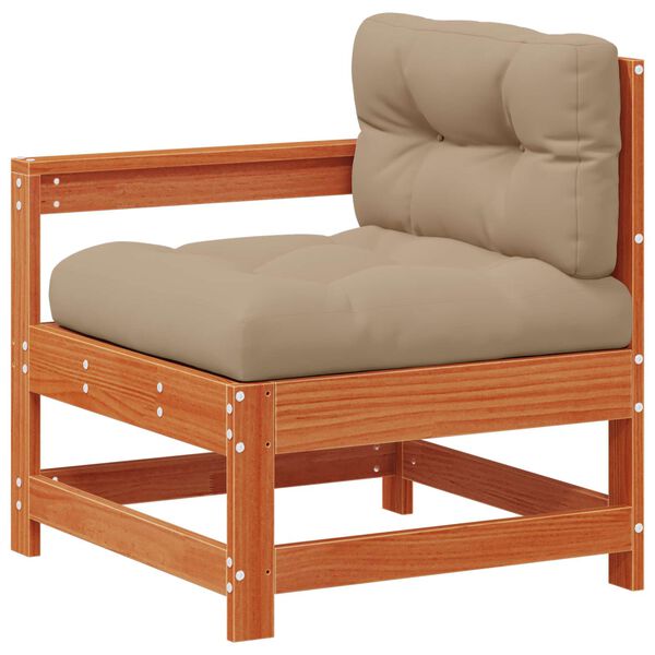 vidaXL Kerti lounge szett 10 pcs Viaszbarna T&ouml;m&ouml;r fenyő