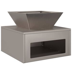 vidaXL Tűzrak&oacute; Rozsd&aacute;s 50 x 50 x 40 cm Időj&aacute;r&aacute;s&aacute;ll&oacute; ac&eacute;l