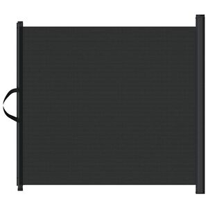 vidaXL fekete beh&uacute;zhat&oacute; kis&aacute;llatkapu 82,5 x 125 cm