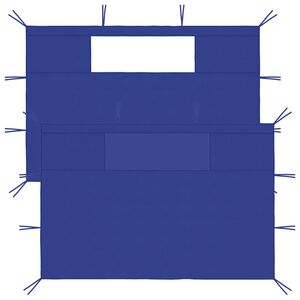 vidaXL 2 db k&eacute;k ablakos pavilonfal
