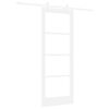 vidaXL Csúszó ajtó ORKDAL Fehér és fekete 78 x 202 cm