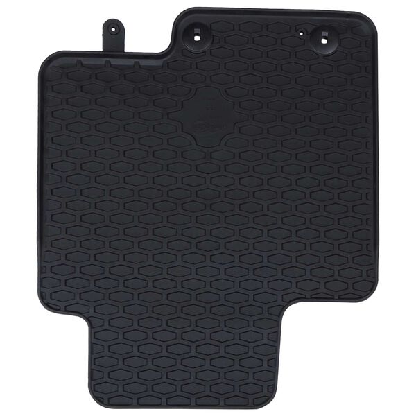 vidaXL Aut&oacute;szőnyeg 4 pcs Fekete Gumi