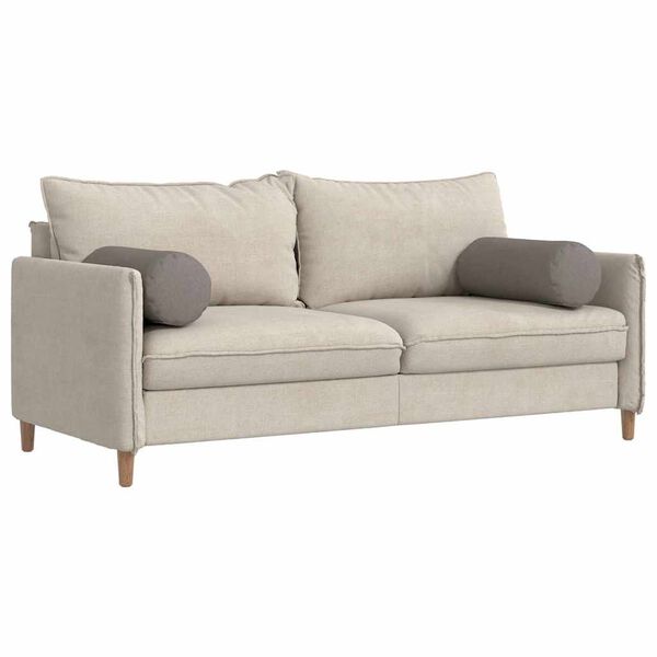 vidaXL Hengerpárnák 2 pcs Tópszínű Ø 25 x 70 cm szövet