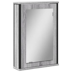 vidaXL sz&uuml;rke sonoma szerelt fa t&uuml;kr&ouml;s szekr&eacute;ny 42x12x60 cm