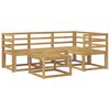 vidaXL K&uuml;lt&eacute;ri kanap&eacute; szett 5 pcs Feh&eacute;r 59 x 59 x 37 cm T&ouml;m&ouml;r Ak&aacute;cfa