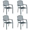vidaXL Kerti Sz&eacute;k 4 pcs Antracit 56 x 65 x 89 cm Ac&eacute;l