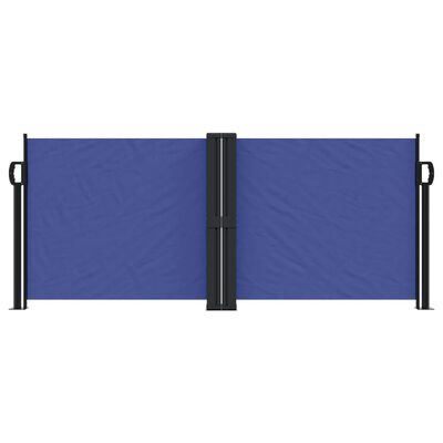 vidaXL kék behúzható oldalsó napellenző 100 x 600 cm