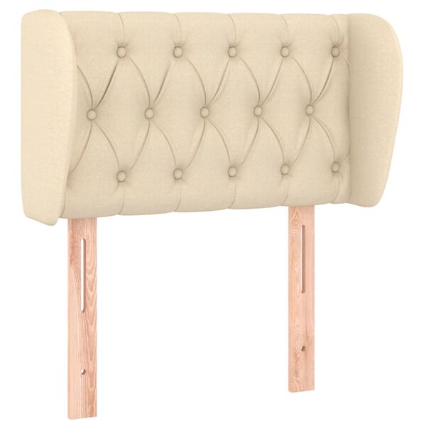 vidaXL kr&eacute;msz&iacute;nű sz&ouml;vet fejt&aacute;mla sz&aacute;rnyakkal 83x23x78/88 cm