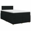 vidaXL Boxspring &aacute;gy matraccal fejt&aacute;ml&aacute;val Fekete 120 x 190 cm Sz&ouml;vet