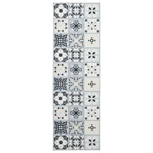 vidaXL Szőnyeg fut&oacute; ORIZ 1150 gsm Sz&uuml;rke &eacute;s fekete