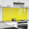 vidaXL Konyhai splashback 2 pcs S&aacute;rga 70 x 60 cm edzett &uuml;veg