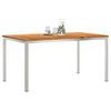 vidaXL KültériÉtkezőAsztal Barna 200x90x75 cm Szilárd teakfa