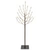 vidaXL LED Kar&aacute;csonyi Fenyő Fekete 120 cm Ac&eacute;l 100 LED