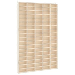 vidaXL fa gyűjtői vitrin 90 rekesszel 50,5 x 4,5 x 79 cm