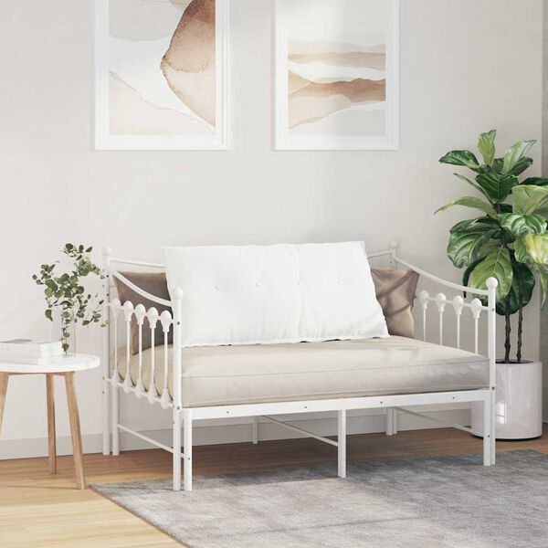 vidaXL H&aacute;tp&aacute;rna Feh&eacute;r 100 x 19 x 50 cm sz&ouml;vet