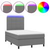 vidaXL s&ouml;t&eacute;tsz&uuml;rke sz&ouml;vet rug&oacute;s &eacute;s LED-es &aacute;gy matraccal 120 x 200 cm