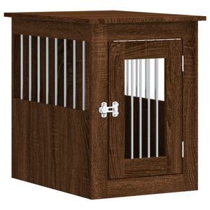 vidaXL barna t&ouml;lgy sz&iacute;nű szerelt fa kutyaketrec 45 x 62 x 59 cm
