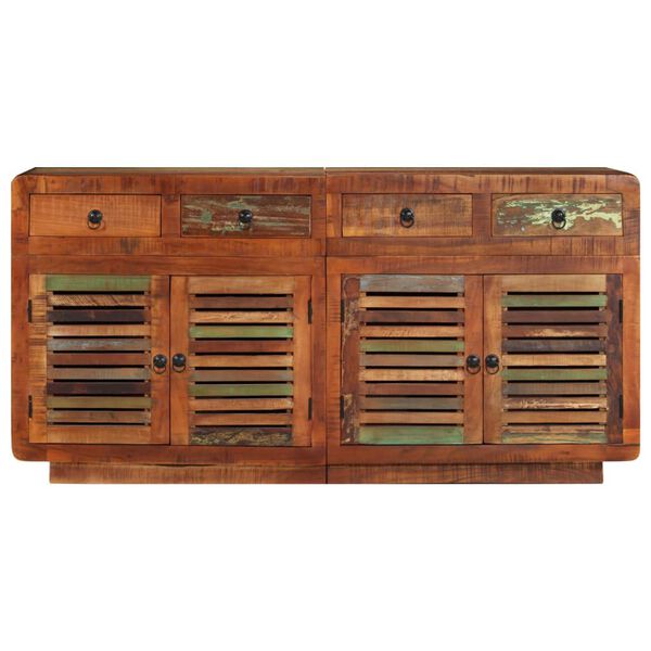 vidaXL t&ouml;m&ouml;r &uacute;jrahasznos&iacute;tott fa t&aacute;lal&oacute; 150 x 35 x 75 cm