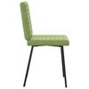 vidaXL 2 db világoszöld bársony étkezőszék