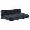 vidaXL Pallet Sofa P&aacute;rna 2 pcs Antracitsz&uuml;rke 120 x 80 x 38 cm Sz&ouml;vet