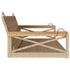 vidaXL b&eacute;zs polyrattan hintapad 109 x 62 x 40 cm