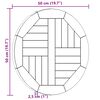vidaXL kerek t&ouml;m&ouml;r t&iacute;kfa asztallap 2,5 cm 50 cm