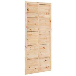 vidaXL Ist&aacute;ll&oacute;ajt&oacute; 90 x 2,5 x 208 cm T&ouml;m&ouml;r Fenyőfa Term&eacute;szetes