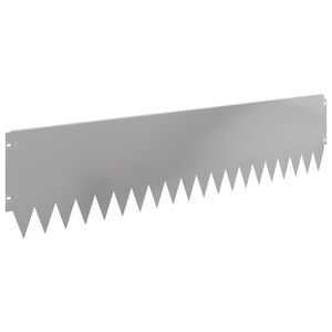 vidaXL Fűszeg&eacute;lyez&eacute;s 10 pcs 103 x 25 cm Ac&eacute;l Ez&uuml;st