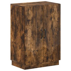 vidaXL Cipőszekr&eacute;ny HOORN 59,5 x 39,5 x 87 cm Szerelt Fa F&uuml;st&ouml;s T&ouml;lgy