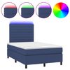 vidaXL k&eacute;k sz&ouml;vet rug&oacute;s &eacute;s LED-es &aacute;gy matraccal 120 x 200 cm
