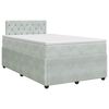 vidaXL Boxspring &aacute;gy matraccal Vil&aacute;gossz&uuml;rke 120 x 190 cm B&aacute;rsony