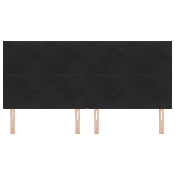 vidaXL Fejt&aacute;mla fejt&aacute;ml&aacute;val Fekete 200 cm Műbőr